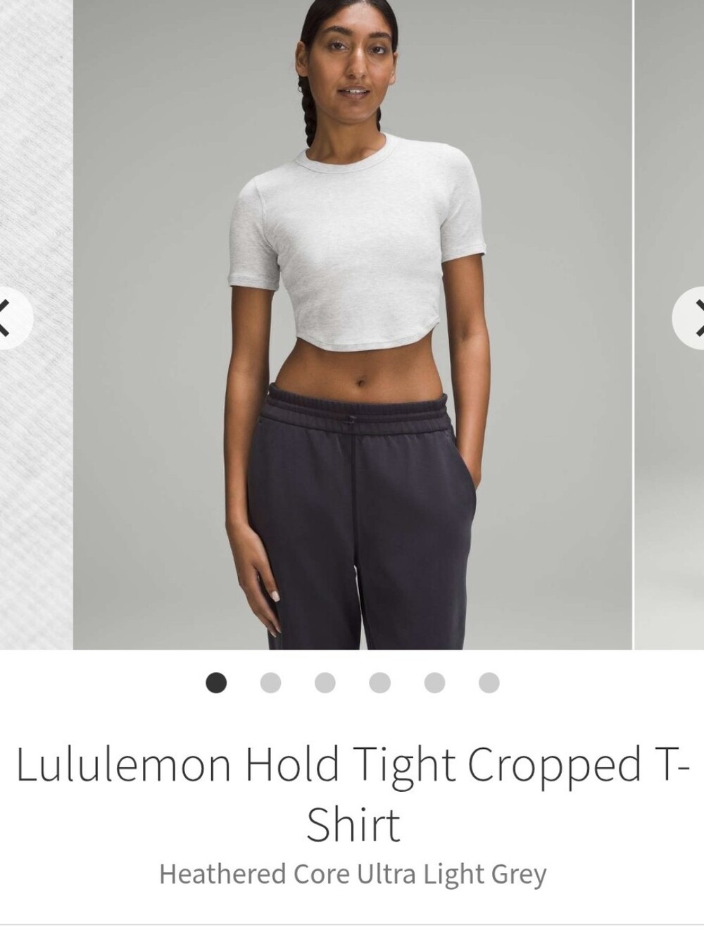Lululemon Hold Tight T-shirt Heathered Core Grey